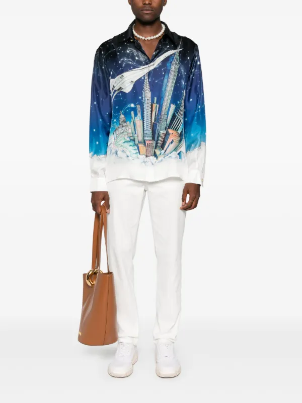 Casablanca Vol De Nuit シャツ | ブルー | FARFETCH JP