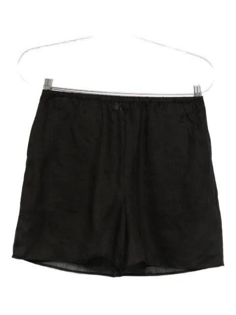 TOTEME elasticated ramie shorts
