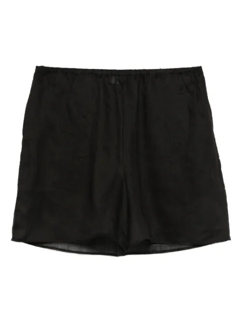 TOTEME elasticated ramie shorts