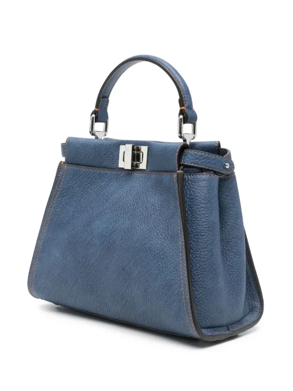 FENDI ピーカブー ハンドバッグ ミニ | ブルー | FARFETCH JP