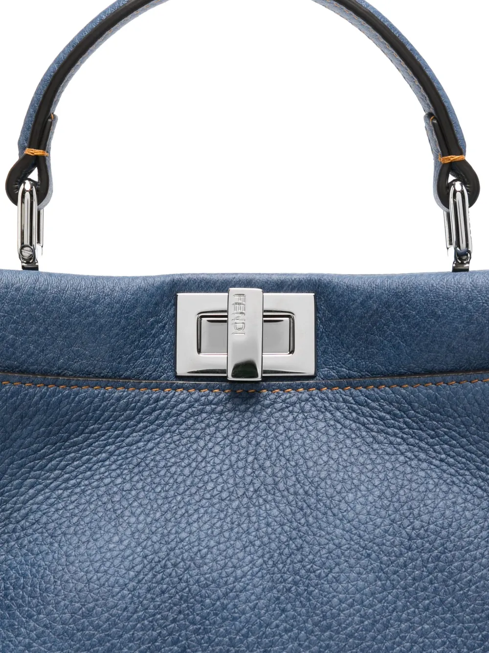 FENDI Peekaboo kleine shopper Blauw