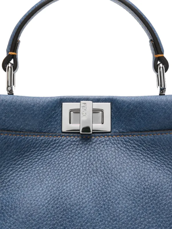 ピーカブー ハンドバッグ FENDI ブルー FENDI ピーカブー ハンドバッグ ミニ | ブルー | FARFETCH JP