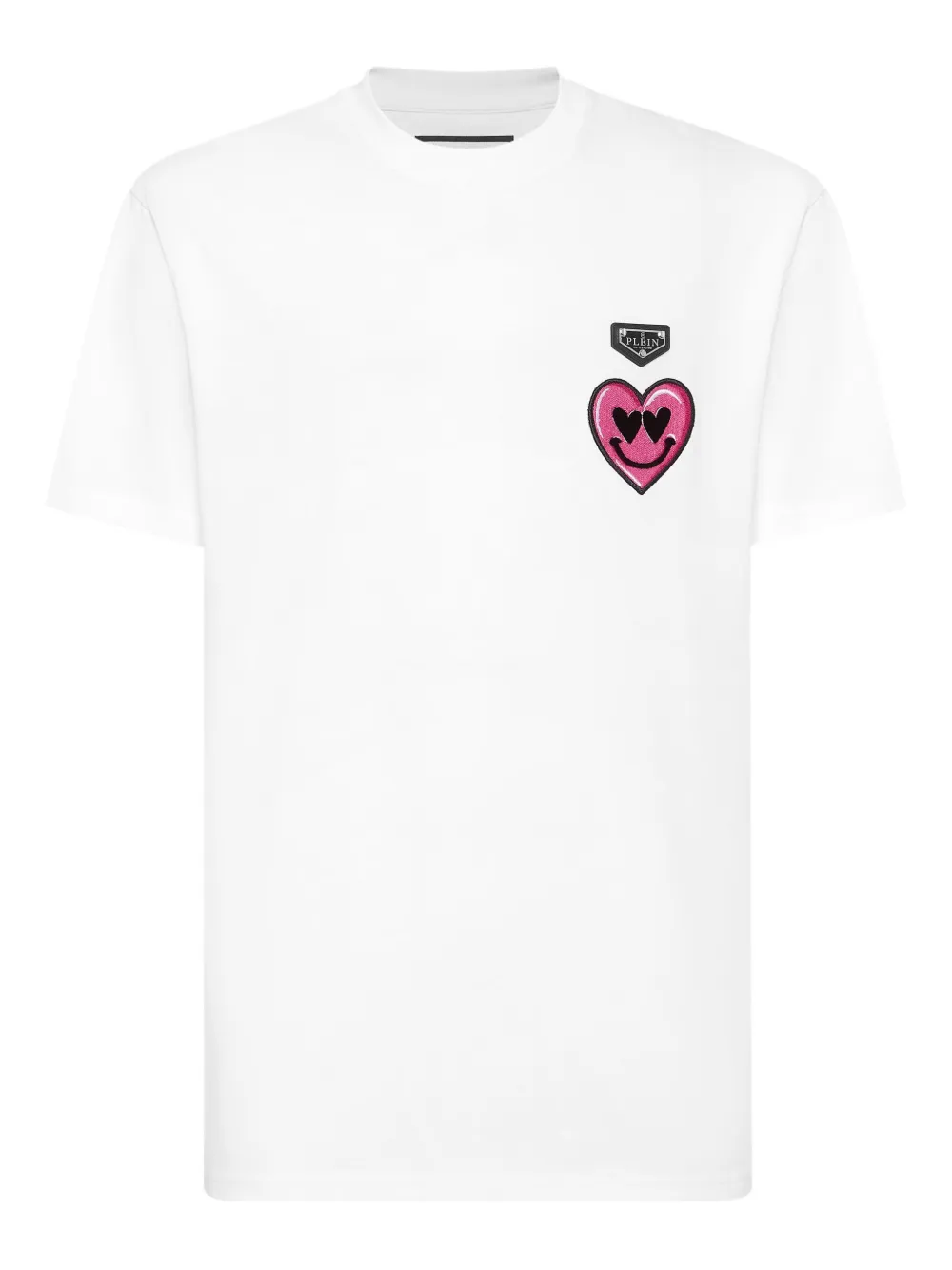 Philipp Plein Smile Patch T-shirt Wit