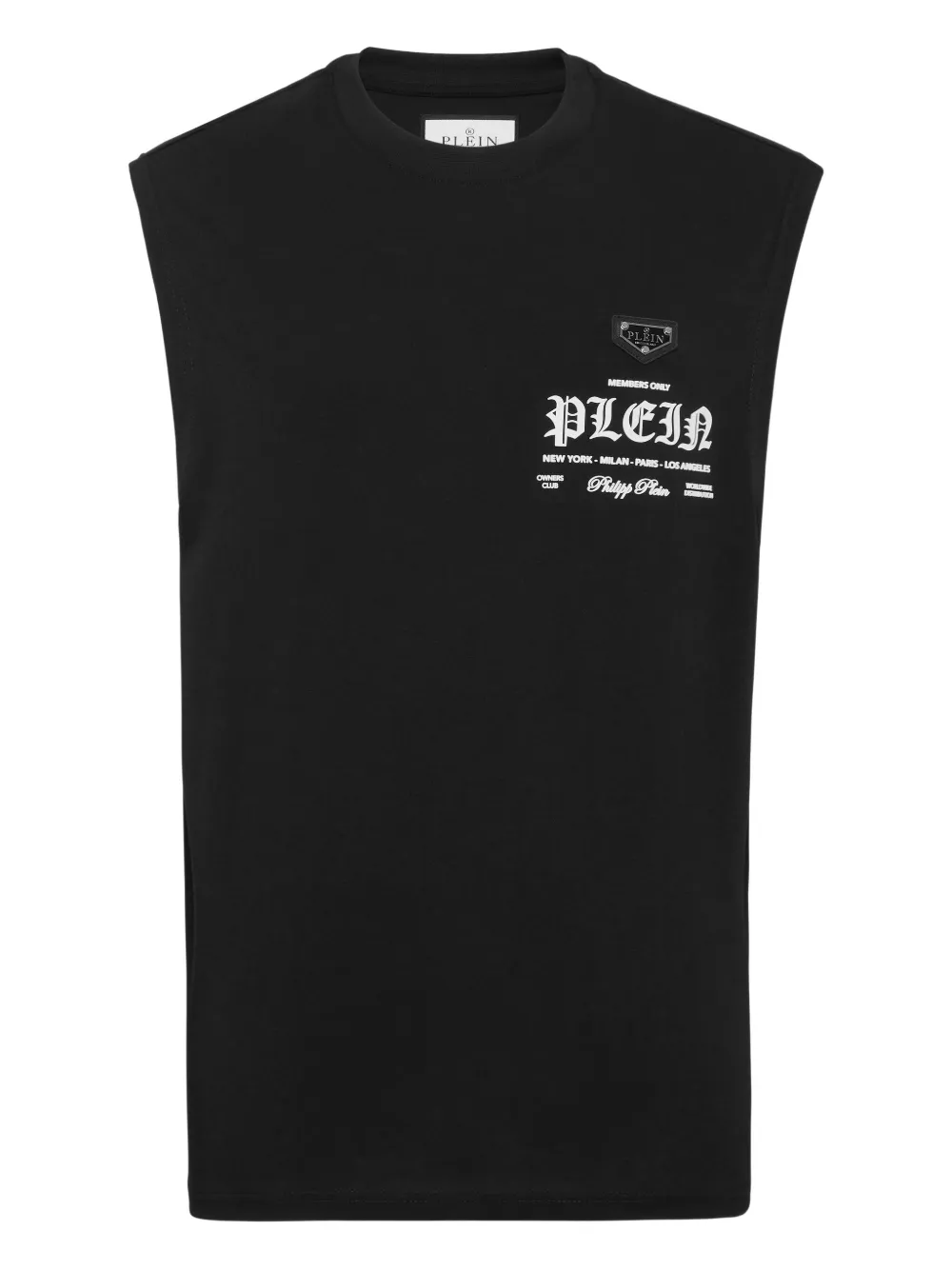 Philipp Plein round-neck sleeveless T-shirt Zwart