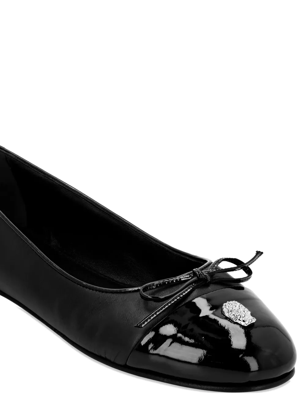Philipp Plein Skull Ballet Flats In Black