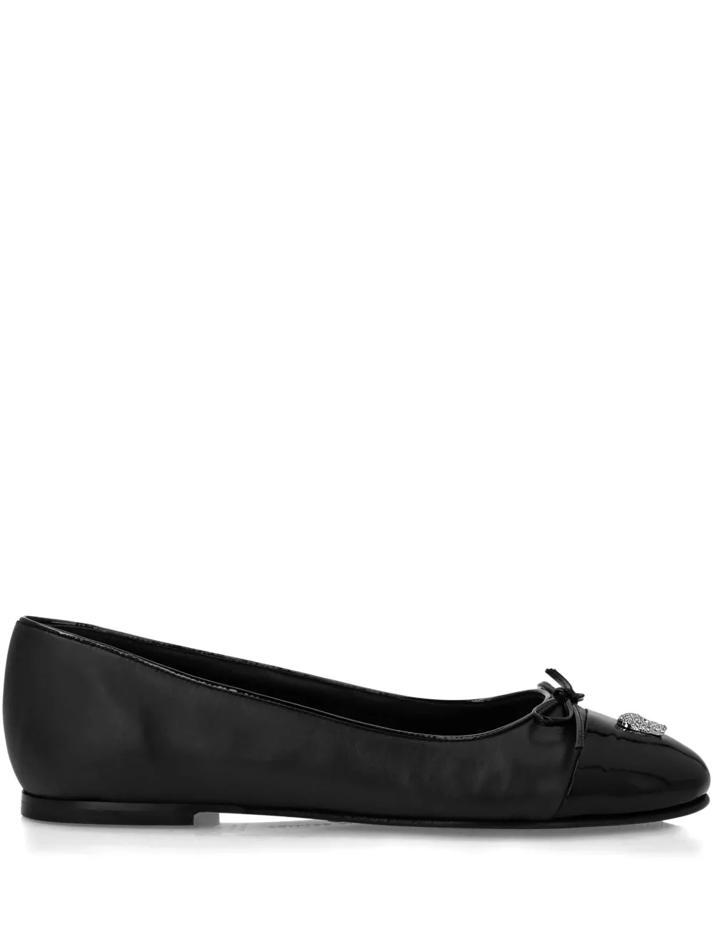 Philipp Plein Skull ballet flats Black