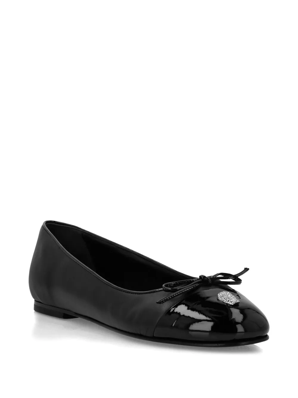 Philipp Plein Skull ballerina's Zwart