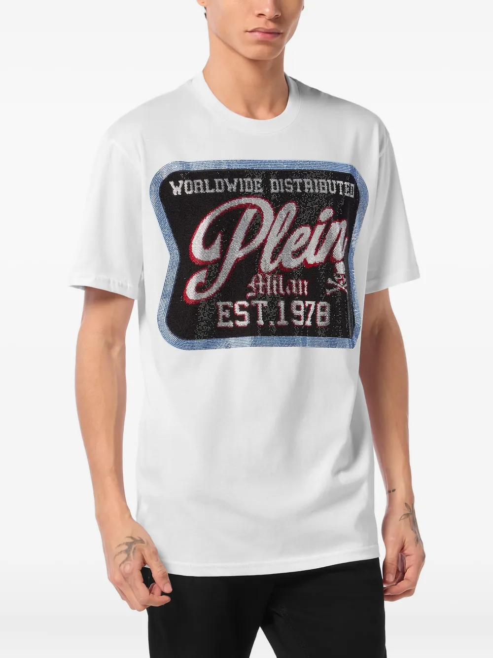 Philipp Plein Patch Plein Milan T-shirt Wit