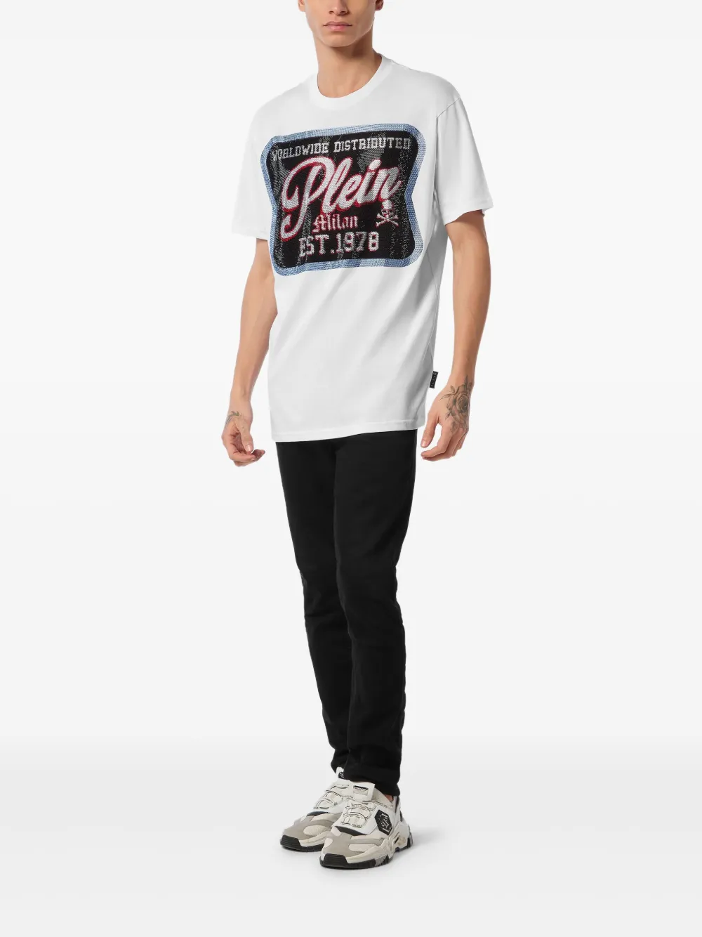 Philipp Plein Patch Plein Milan T-shirt Wit