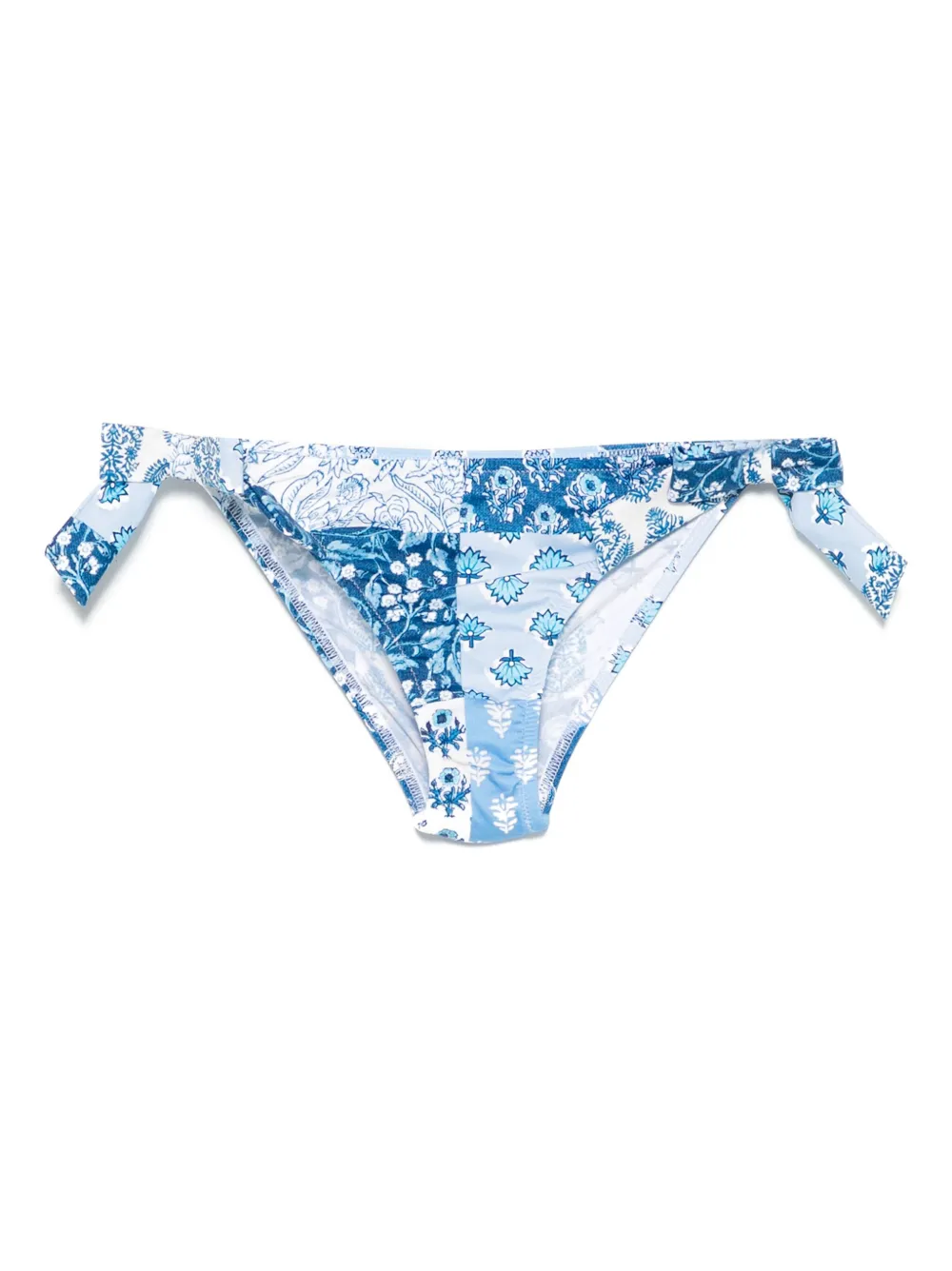 MC2 Saint Barth Kids Bikinislip met bloe print Blauw