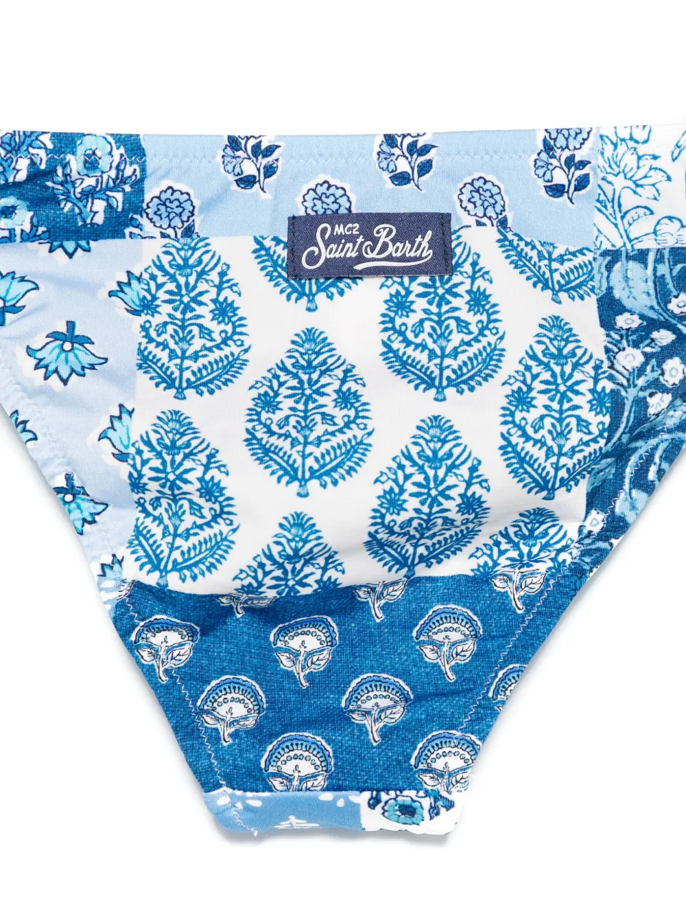 MC2 Saint Barth Kids Bikinislip met bloemenprint Blauw
