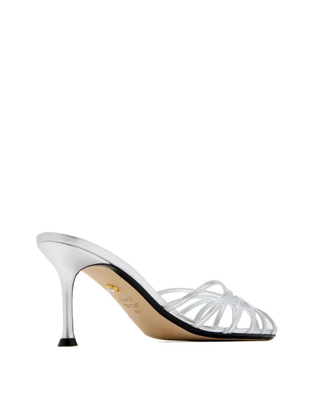 Alevì 90 mm sandalen met metallic-effect Zilver