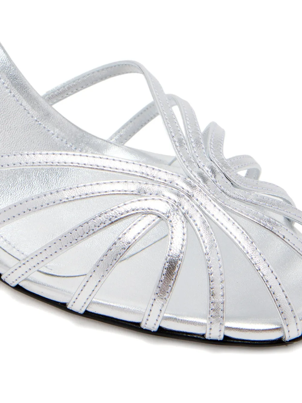 Alevì 90 mm sandalen met metallic-effect Zilver