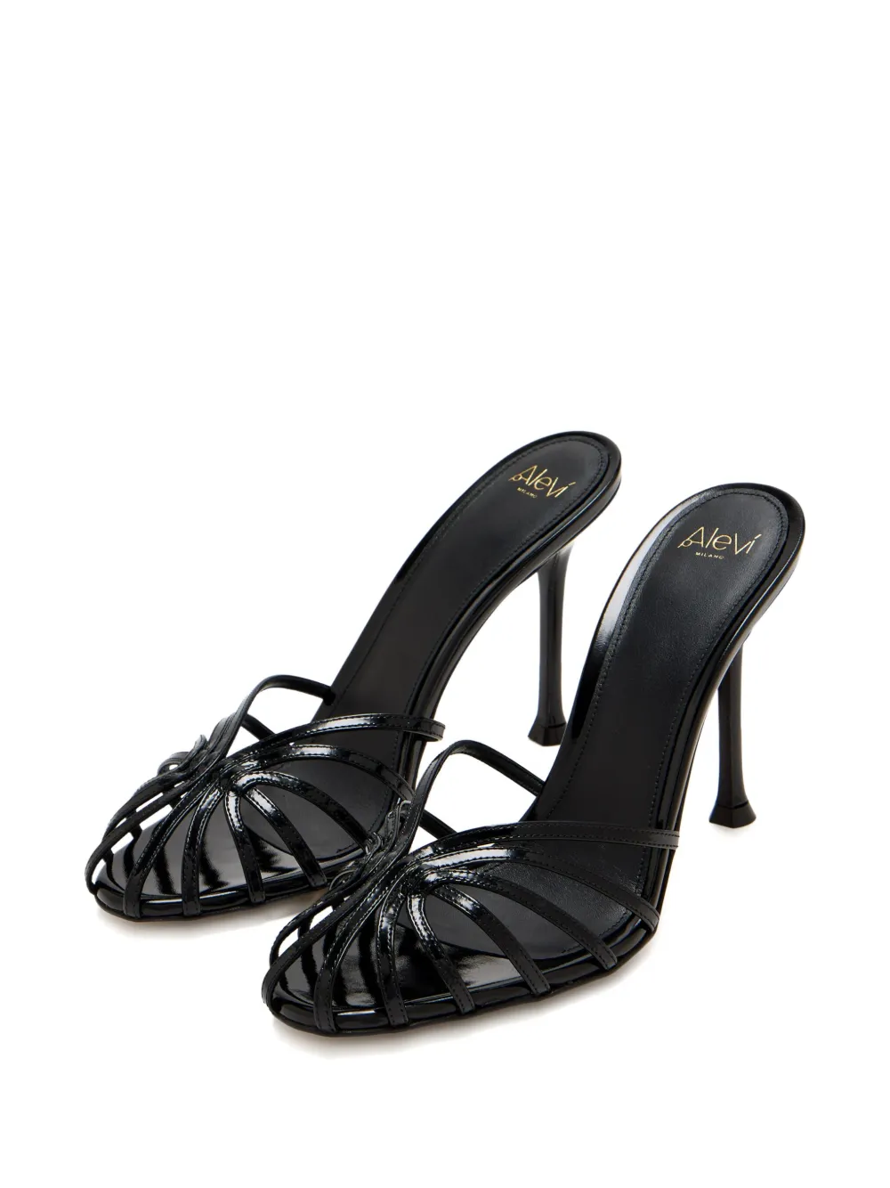 Alevì 80 mm stiletto sandalen Zwart