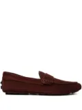 Bally Kerbs Driver in Burgundy Suede wide foot morphology - Brown