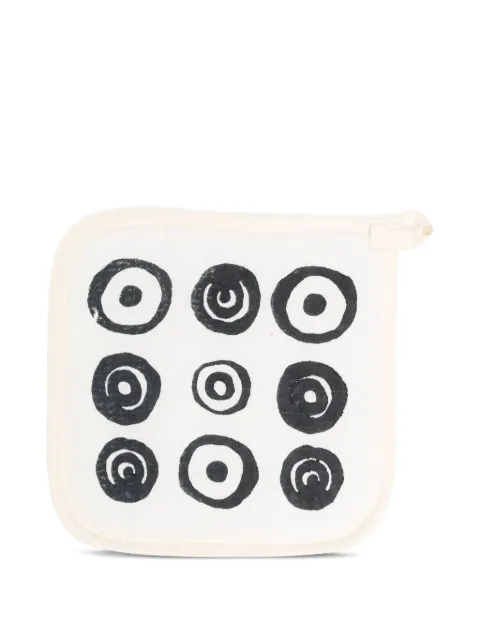 10 CORSO COMO circle-print linen pot holder