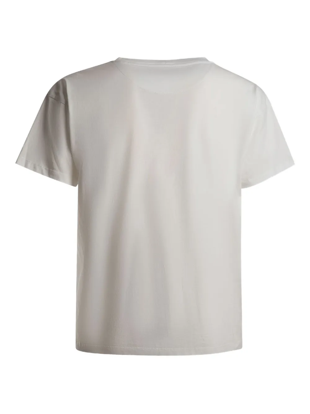 Bally Katoenen T-shirt met geborduurd logo Wit