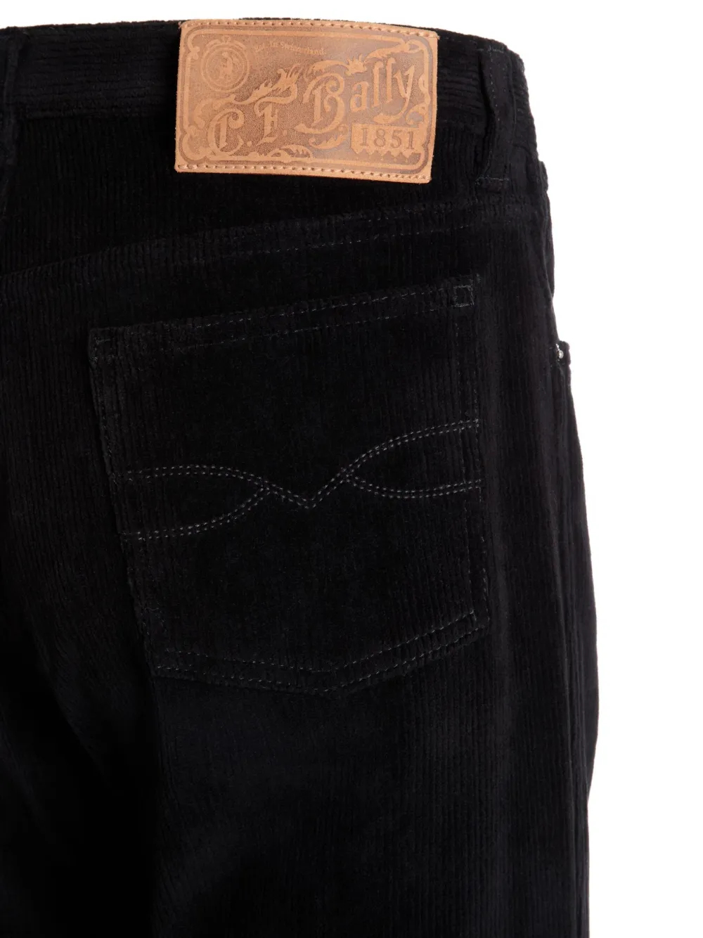 Bally Ribfluwelen broek Zwart