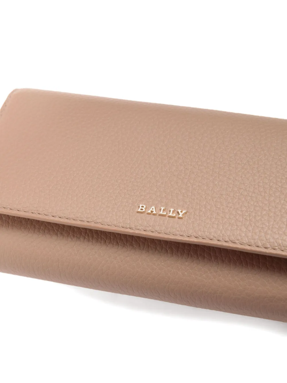 Bally Leren portemonnee Beige