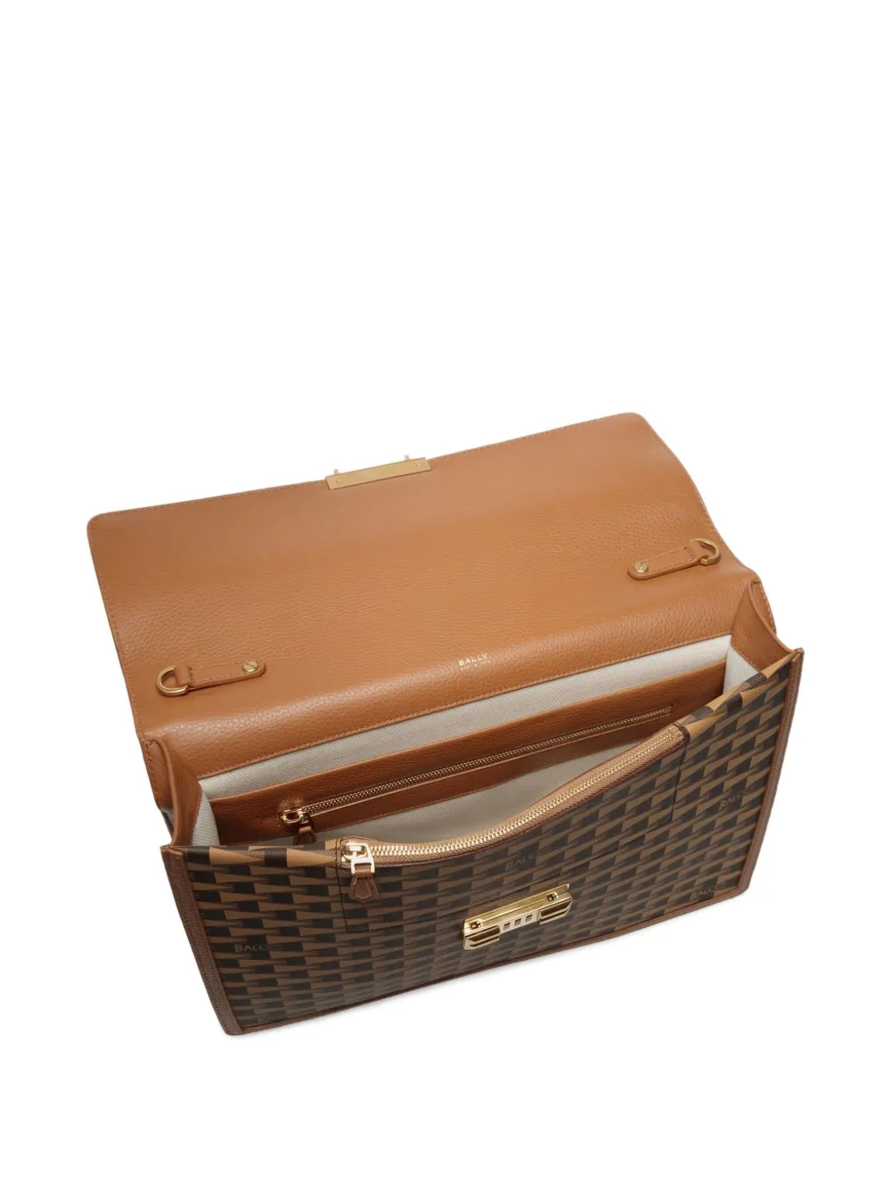 Bally Aktetas met combinatieslot Bruin