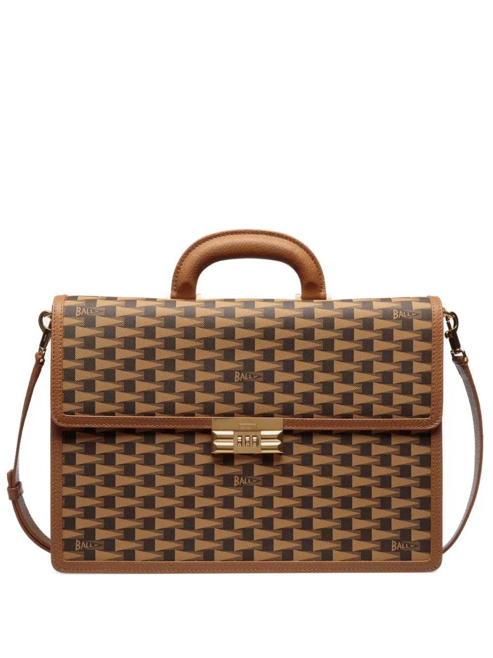 Bally Aktetas met combinatieslot Bruin