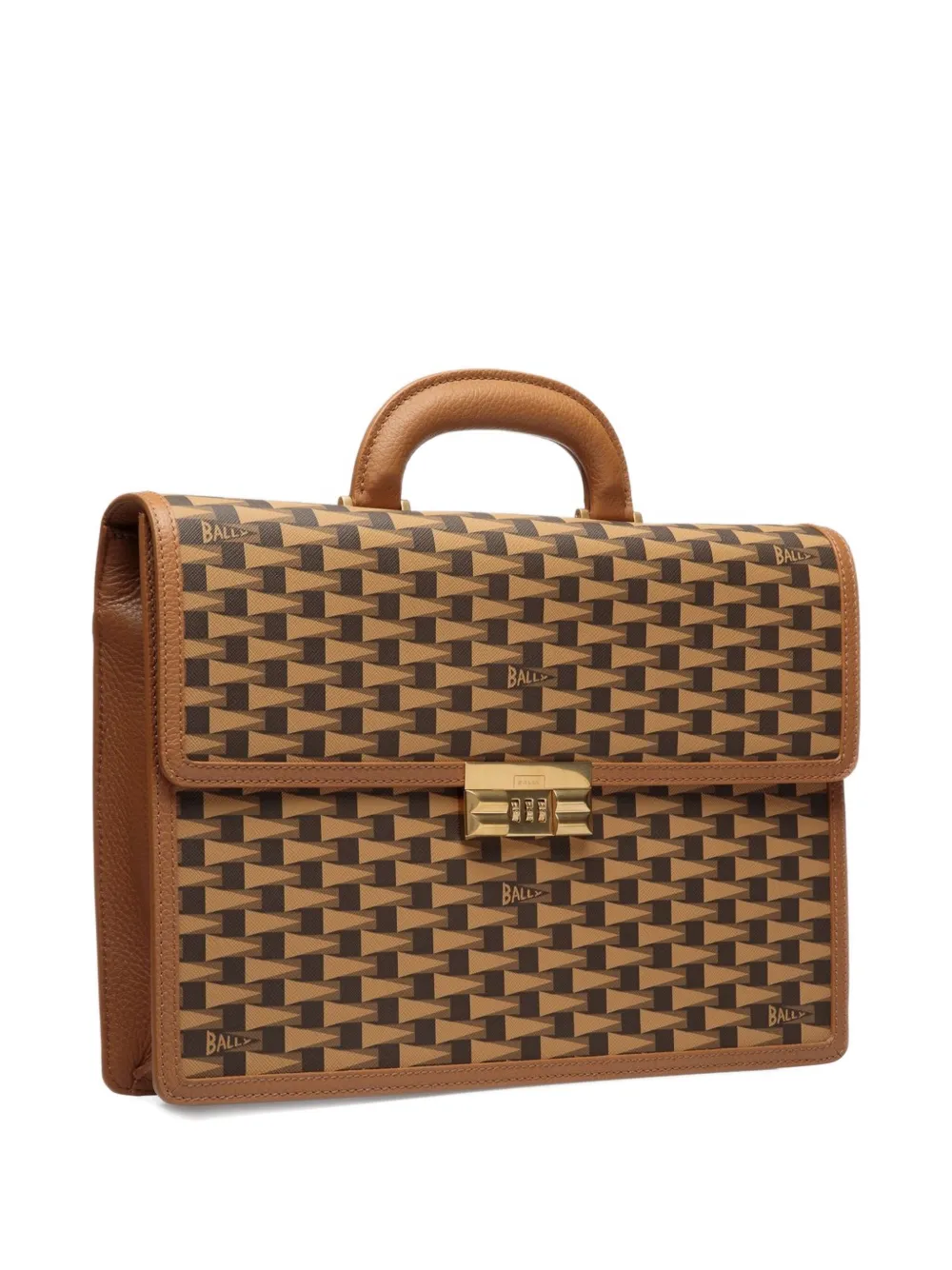 Bally Aktetas met combinatieslot Bruin