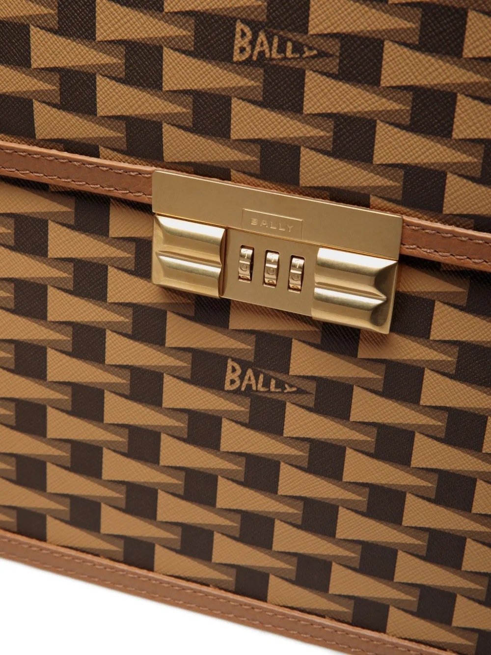 Bally Aktetas met combinatieslot Bruin