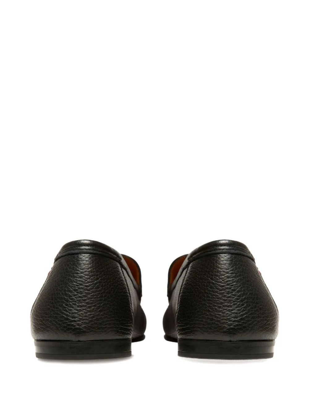 Bally grained-leather loafers Black