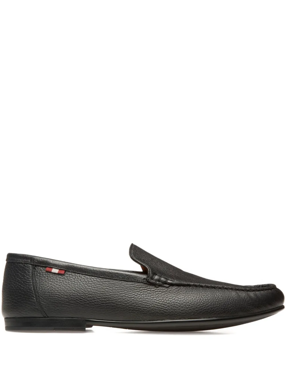 Bally grained-leather loafers Black