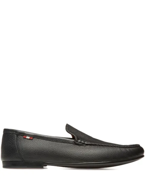 Bally grained-leather loafers