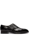 Bally crocodile-embossed loafers - Black
