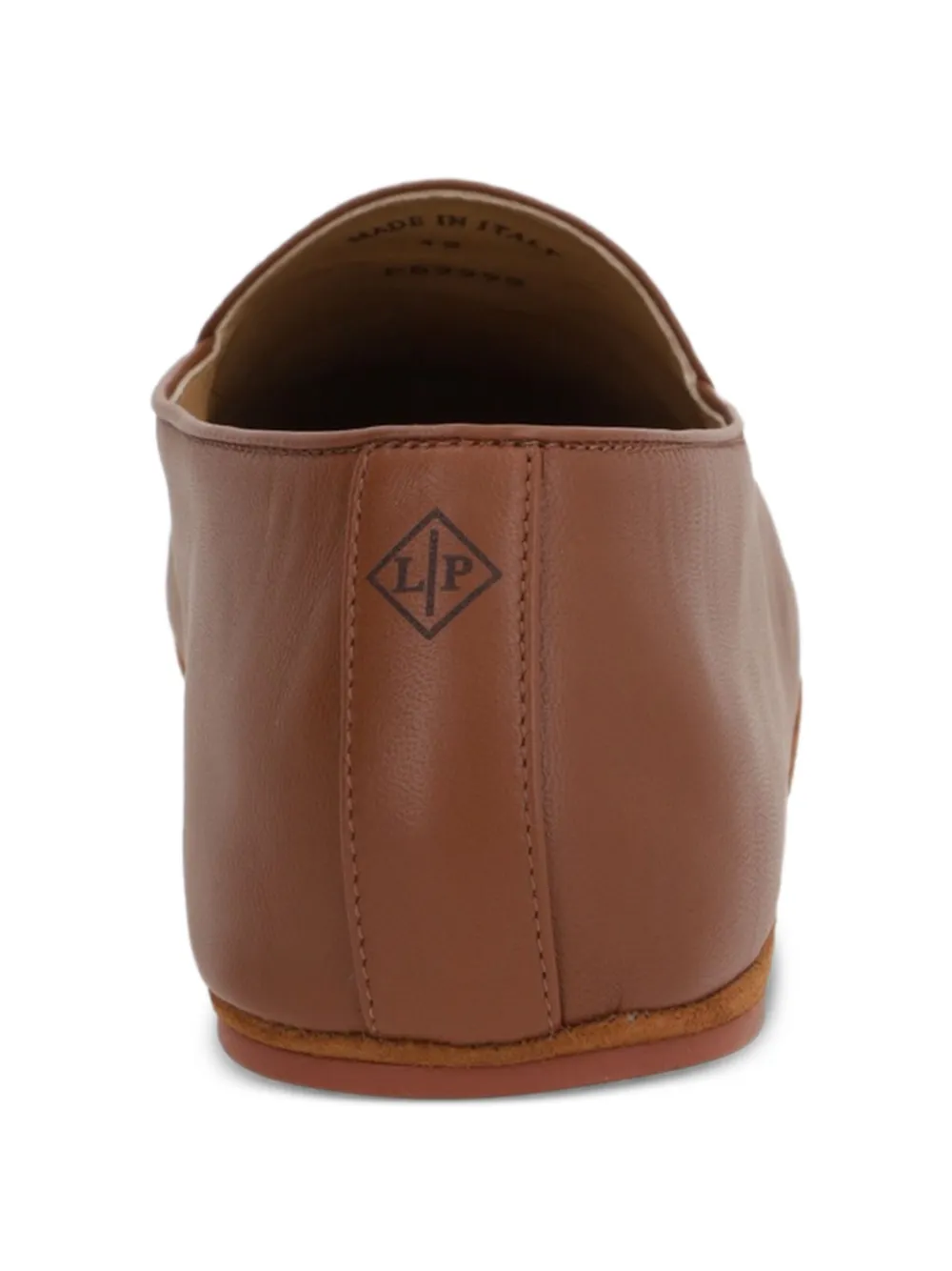 Loro Piana lambskin leather loafers Brown