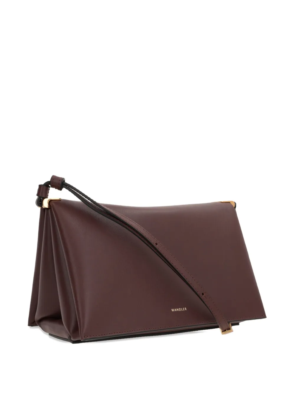 Wandler small flap-closure shoulder bag Bruin