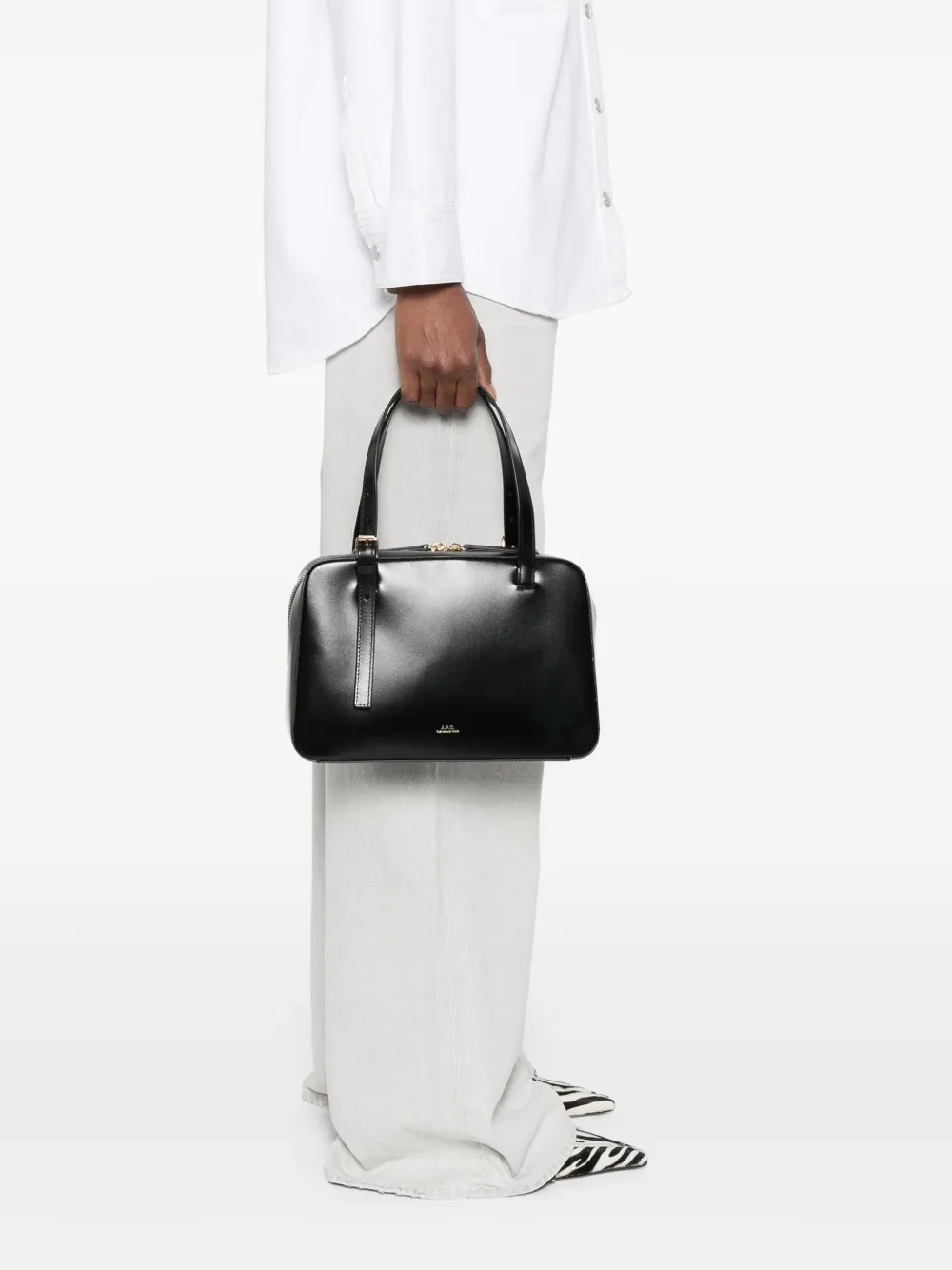 A.P.C. Virginie box-tas - Zwart