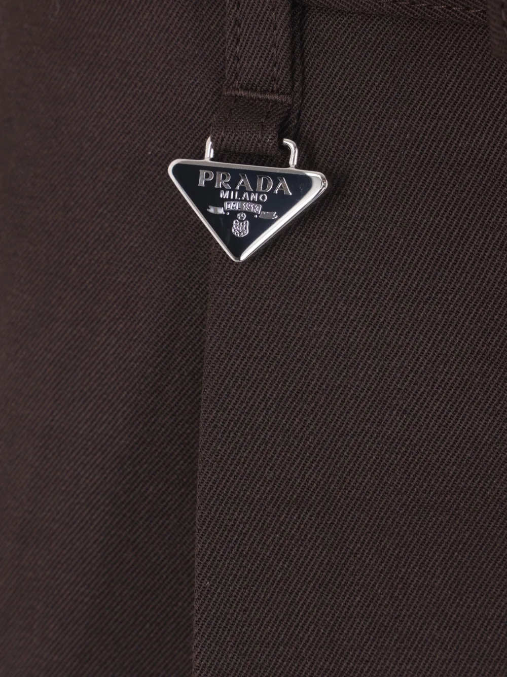 Prada pleated-front trousers Bruin
