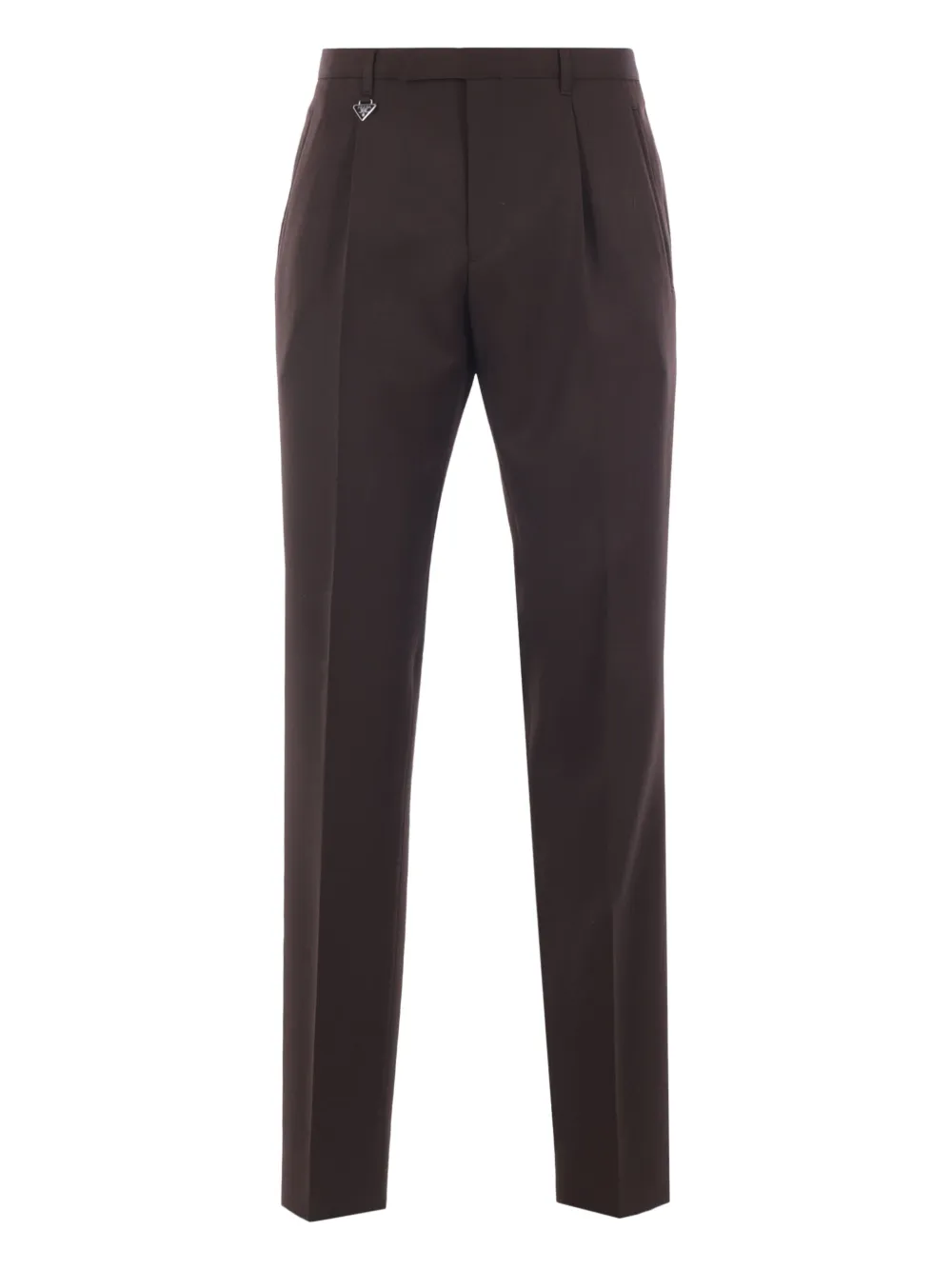Prada pleated-front trousers Bruin
