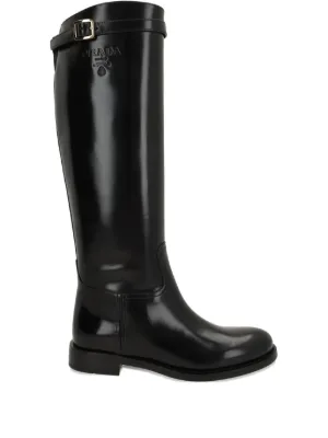 Dolce & Gabbana buckle-strap Leather Boots | Brown | FARFETCH RO