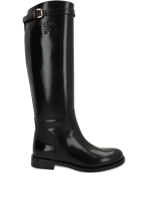 Prada buckle-strap boots
