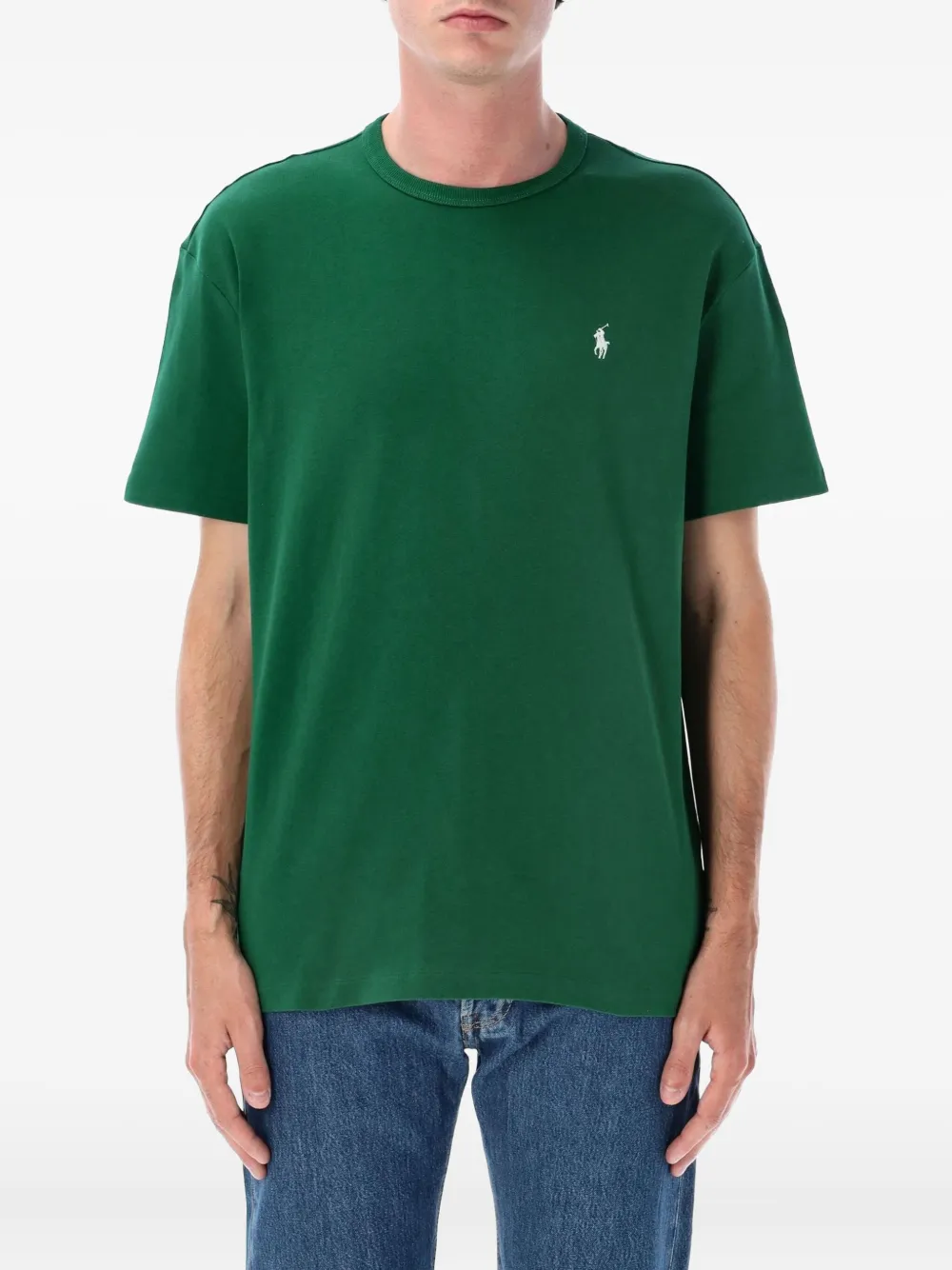 Polo Ralph Lauren Polo Pony-embroidered T-shirt Groen