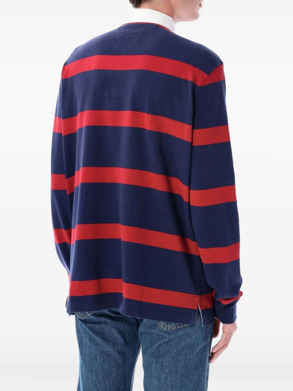 Polo Ralph Lauren rugby-stripe polo shirt Blauw
