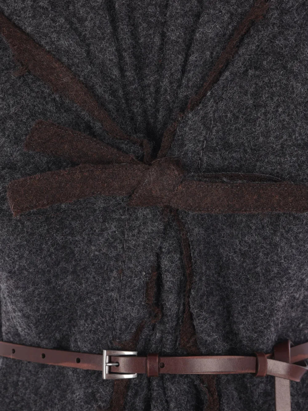 Prada Mini-jurk met ceintuur Grijs