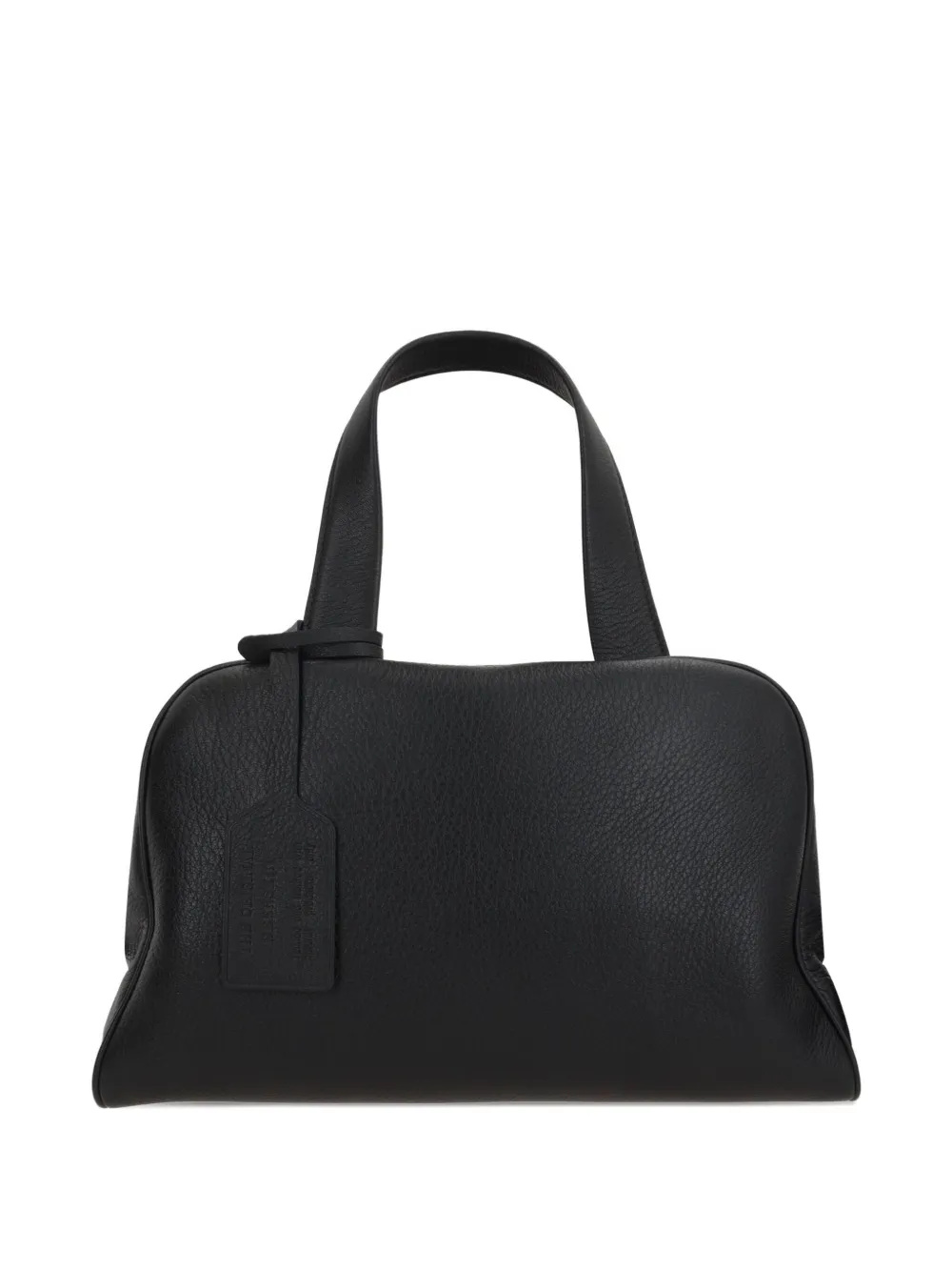 Prada leather top-handle tote bag Zwart