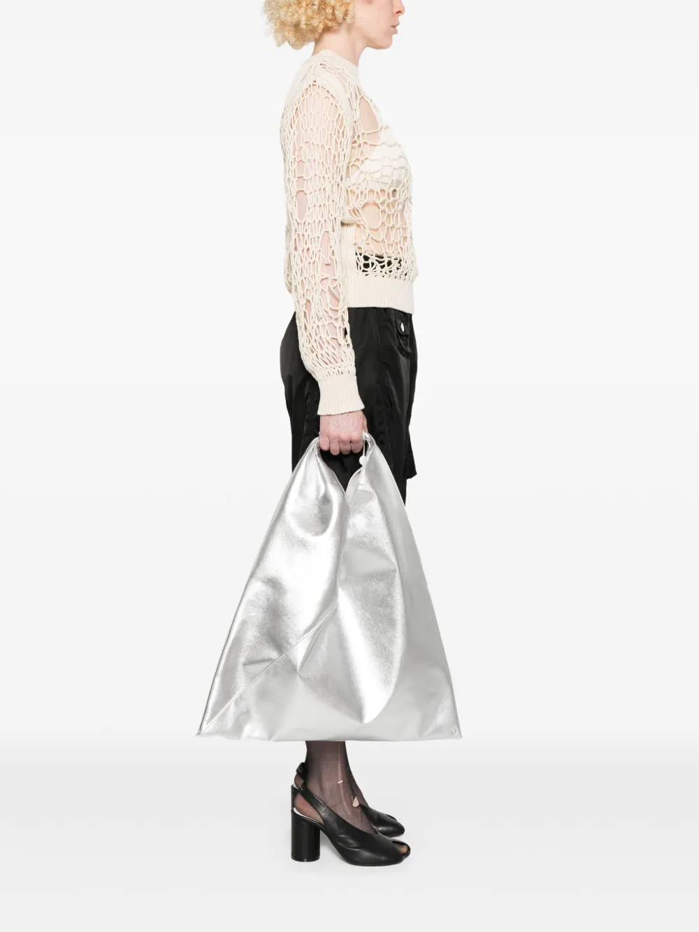 MM6 Maison Margiela Japanese medium schoudertas - Zilver