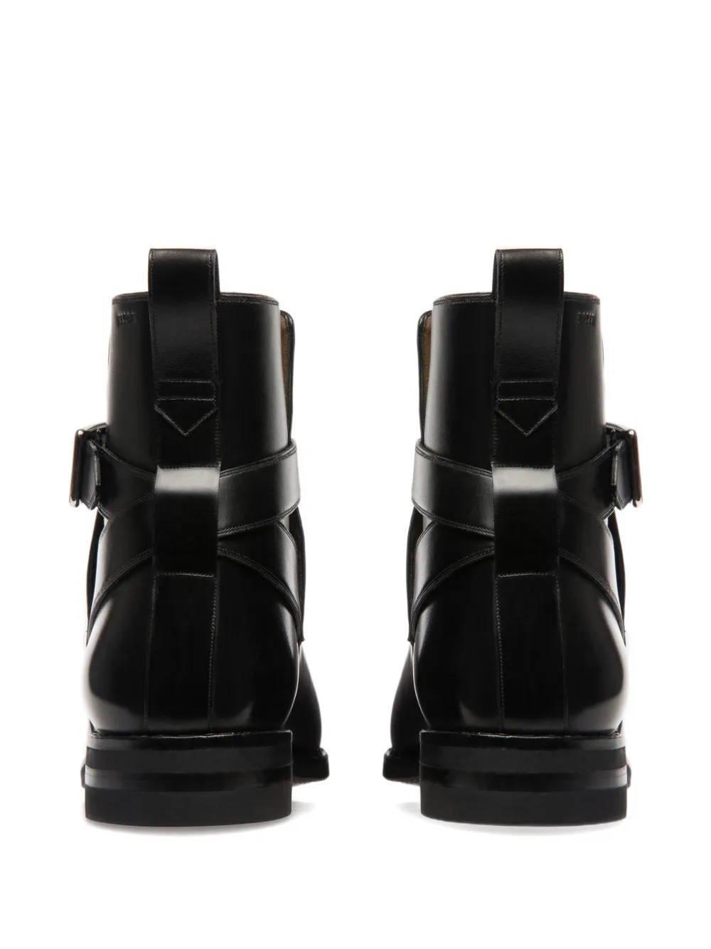 Bally Filly buckle-strap leather boots Black