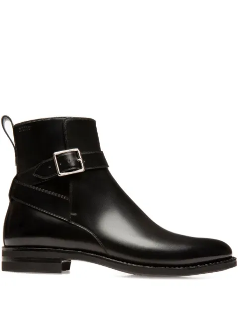 Bally Filly buckle-strap leather boots
