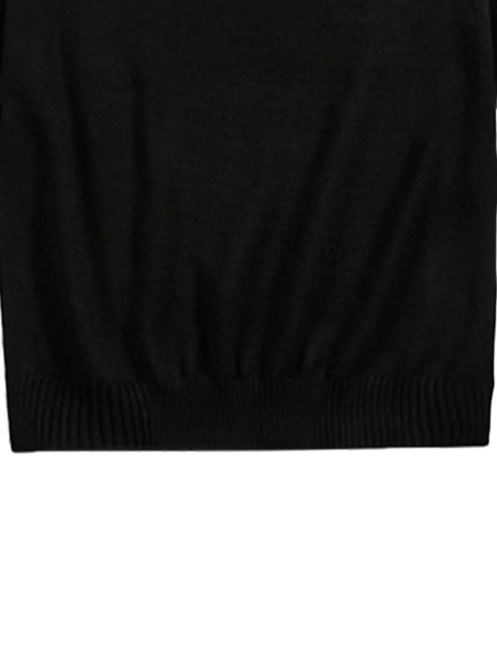Bally logo-embroidered merino wool sweater Zwart
