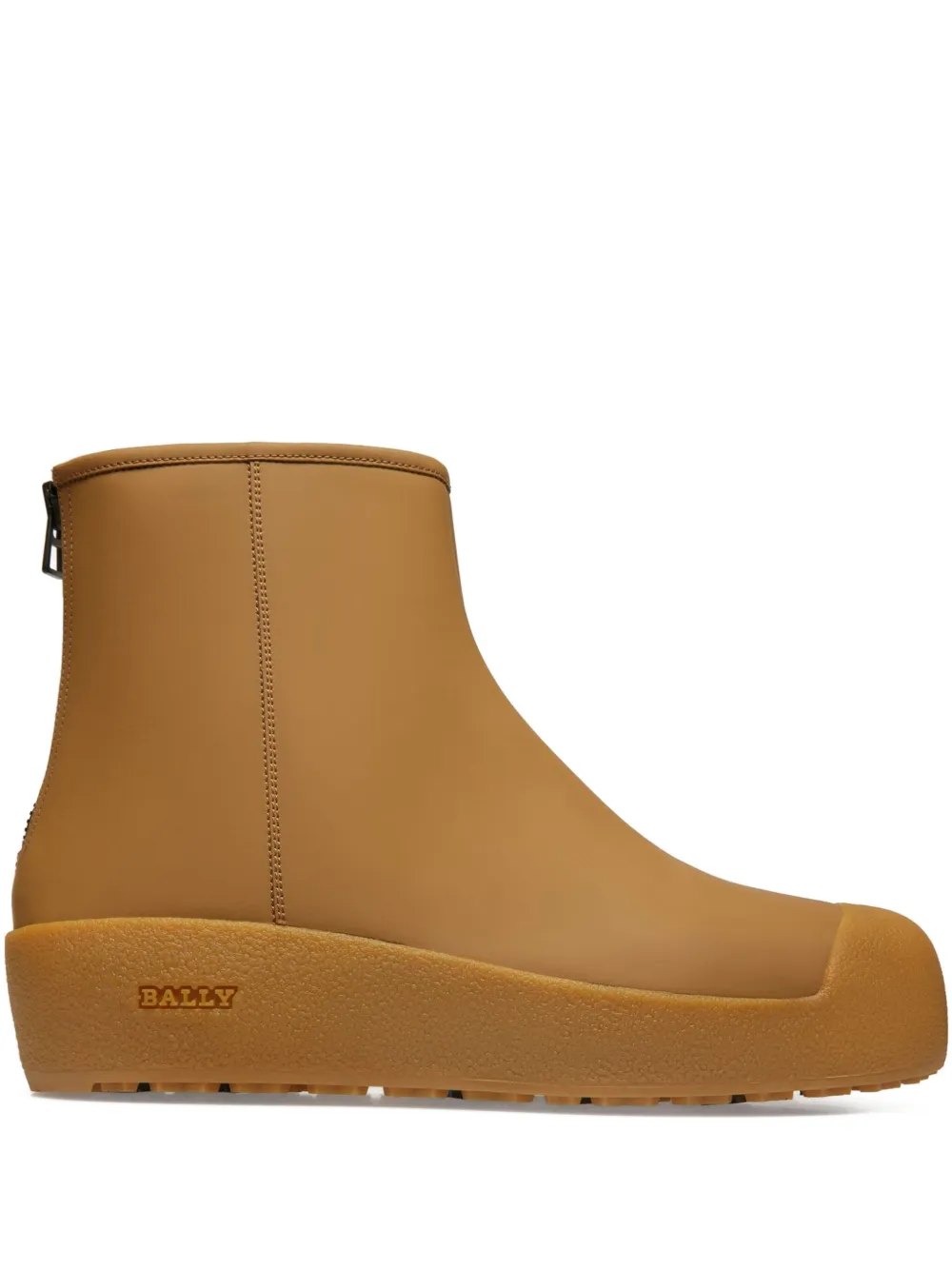 Bally Rubberen laarzen met ritssluiting Bruin
