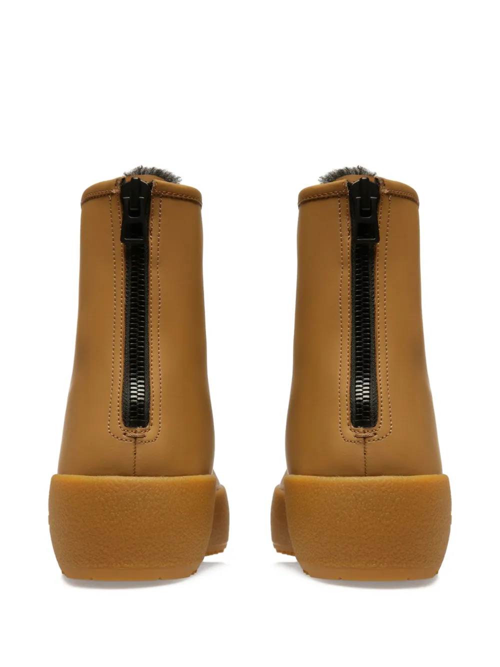 Bally Rubberen laarzen met ritssluiting Bruin