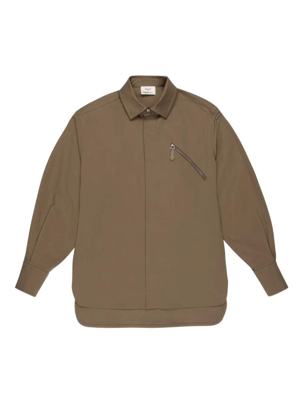 Bally zip-pocket shirt Beige