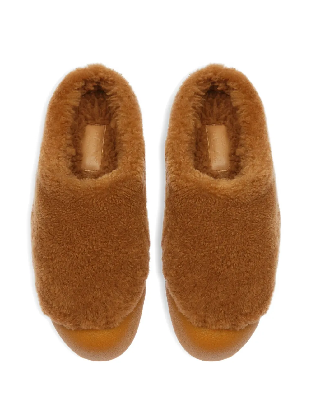 Bally Crans shearling slippers Brown